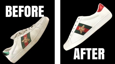 how to clean white gucci sneakers|how to clean Gucci ace shoes.